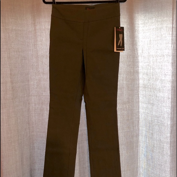 Rekucci “Ease into Comfort” Straight Leg Pants w/Tummy Control - Picture 1 of 4